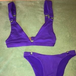 Oh Polly Brazillian Style Swimsuit Deep Purple